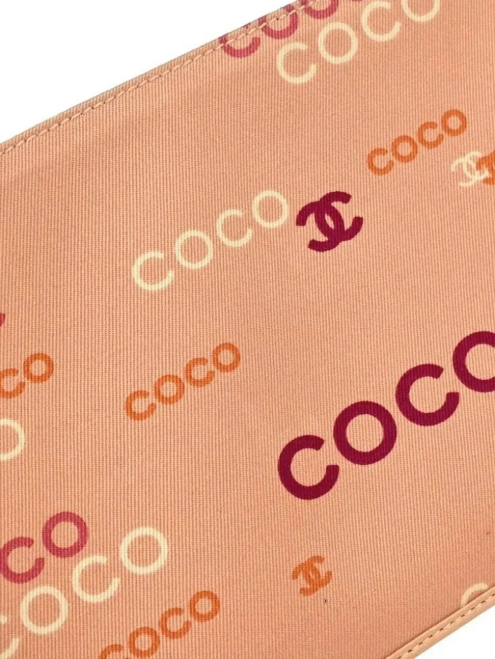 Chanel Pink Canvas COCO Chain Handbag
